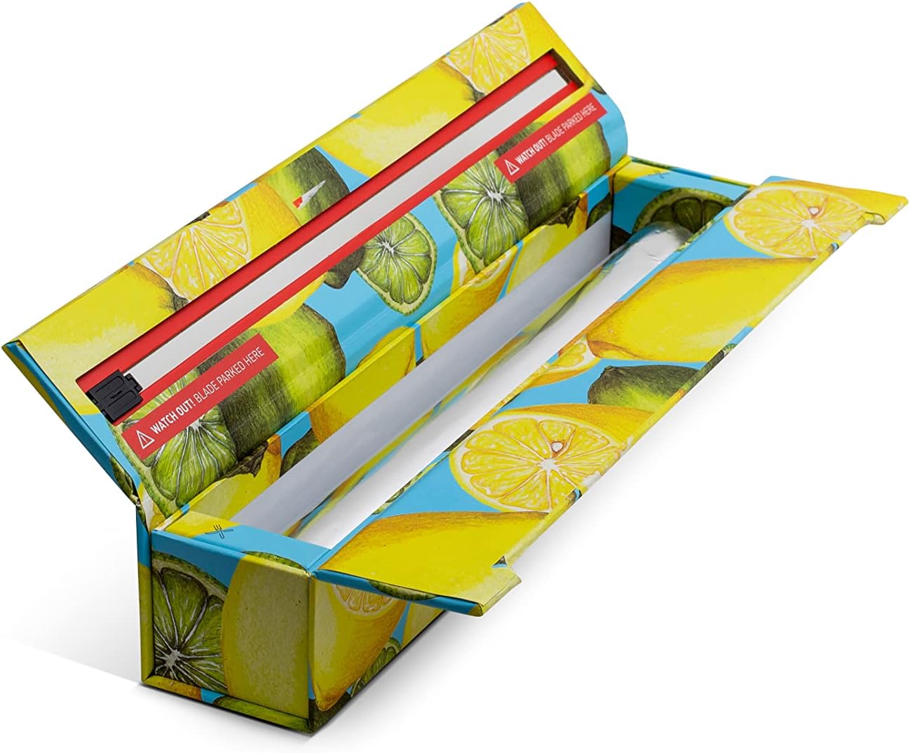 ChicWrap Carrara Marble Aluminum Foil Dispenser - Includes 12"x30' roll | Reusable Aluminum Foil Dispenser with Four Non-Slip Rubber Feet