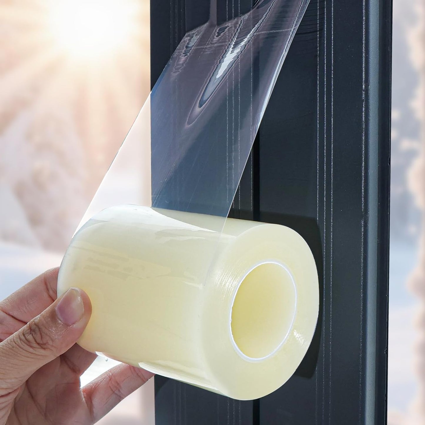 Window Sealing Tape, Window AC Insulation Tape, White 3 Inch x 65 FT | Waterproof Blocker for Cold Heat Air, Windproof, No Residue Strong adheisve