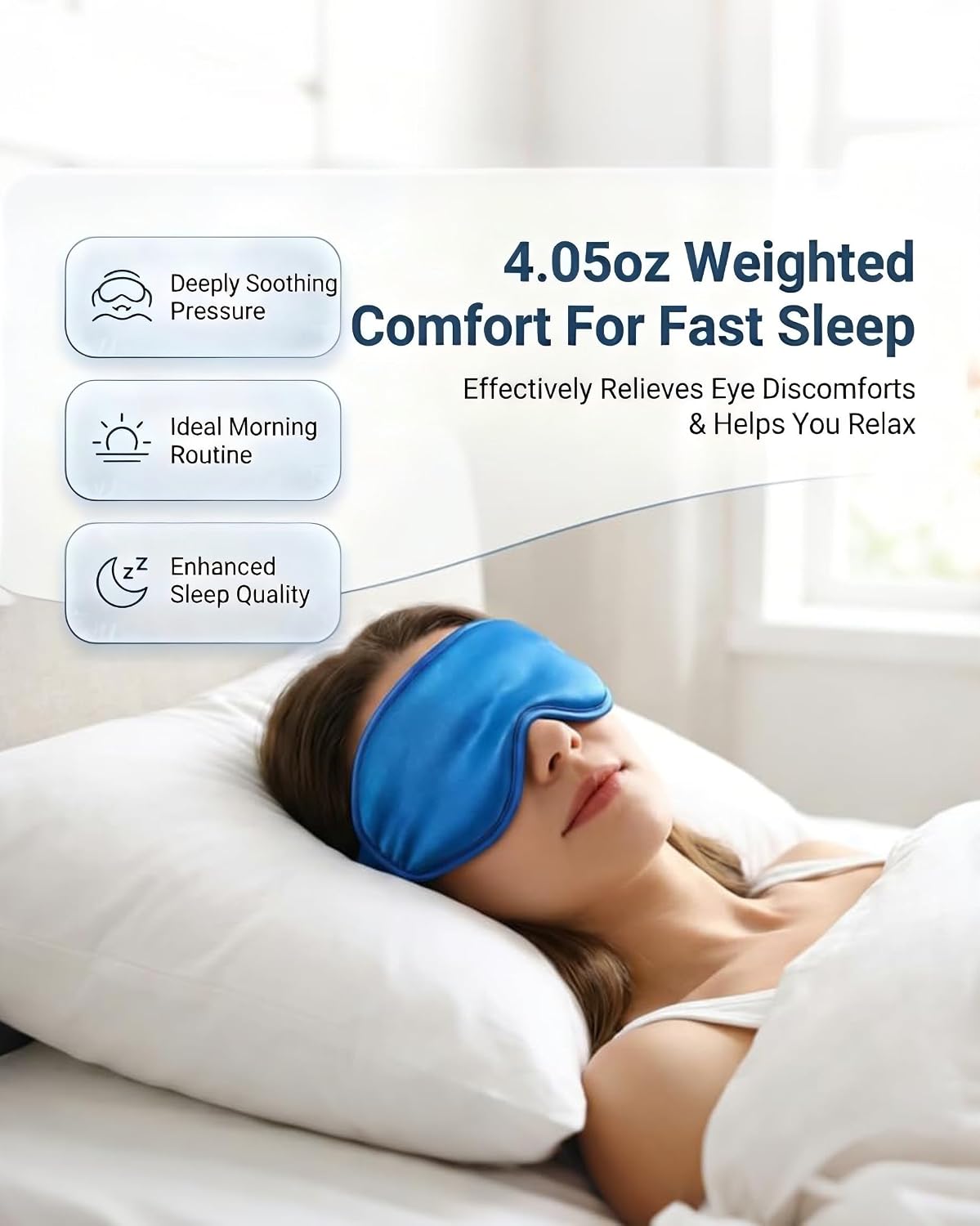 Cooling Eye Mask for Puffy Eyes: Fsa Eligible Items Hsa, Face Ice Eye Pack for Migraine After Surgery Relief - Reusable Cold Compress for Headaches Puffiness - Comfortable Weighted Fit Gel Sleep Mask