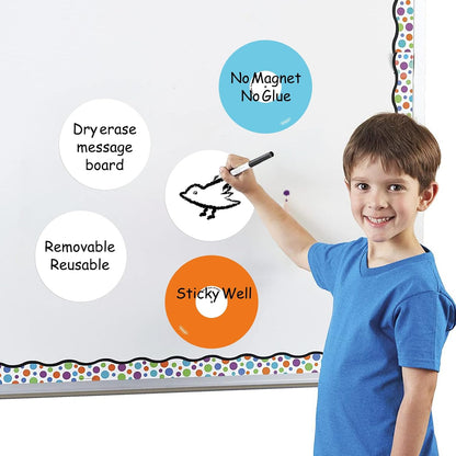 SVNOOC Dry Erase Stickers for Whiteboard Desk Refrigerator Home Office 4x6 in, Reusables Labels for Storage Bins (6 Pack)