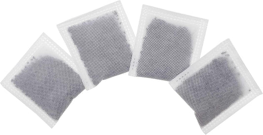 4 Pack Activated Charcoal Odor Absorbing Filter Refill Deodorizer | Compatible with iTouchless Trash Cans 8 Gallon & Larger, Powerful Odor Absorbing Charcoal Material, Long-Lasting Odor Control
