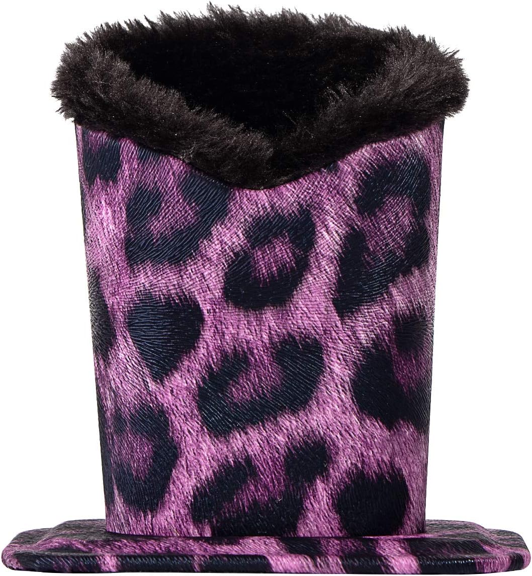Plush Lined Eyeglasses Holder, PU Leather Glasses Stand Case