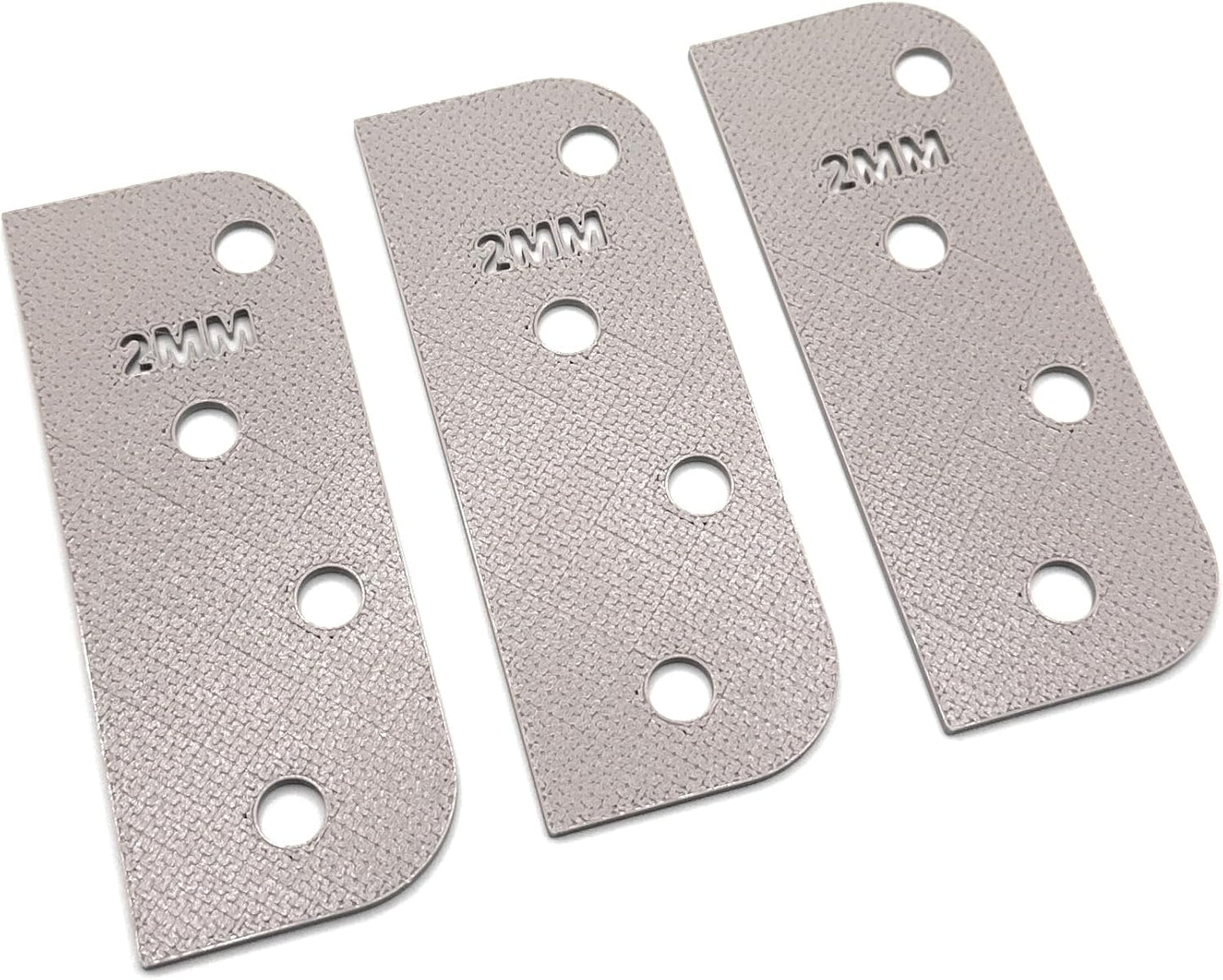 Door Hinge Shims (Set of 3) Hinge Spacer for Interior and Exterior Door Alignment - for 3.5", 4" and 4.5" Standard Hinges (3mm Thick, White, 3.5-inch)
