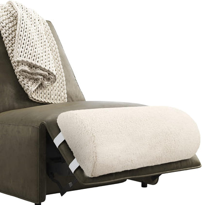 Wesiti Recliner Foot Pillow Cushion High Resilience Sherpa Memory Foam Bolster Sleeping Rest Multipurpose Half Roll Leg Pillow Suitable for Bed Chair Sofa Headrest Back Lumbar Leg Support(Dark Gray)