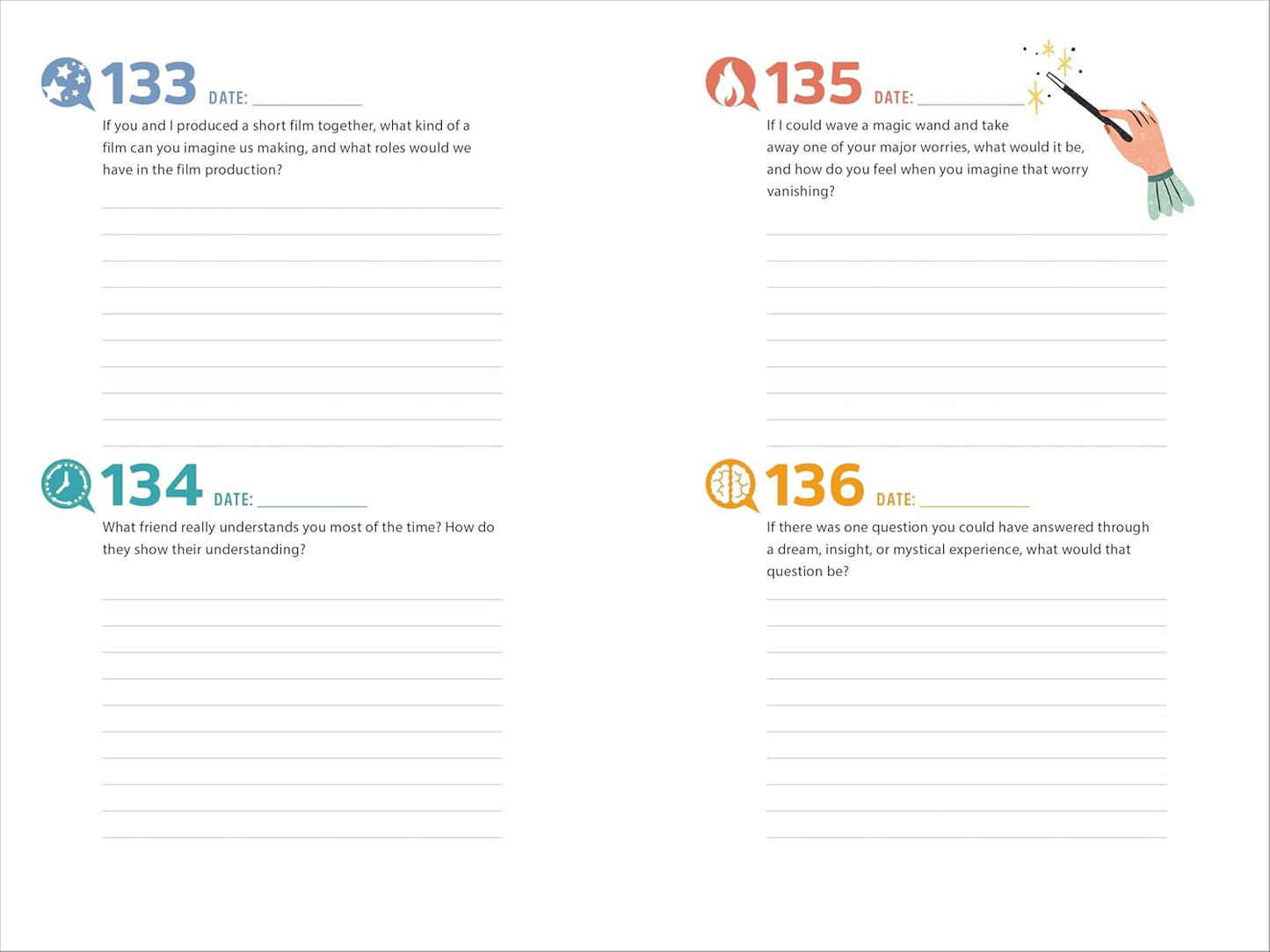 A Year of Us: A Couple's Journal: One Question a Day to Spark Fun and Meaningful Conversations (Question a Day Couple's Journal)