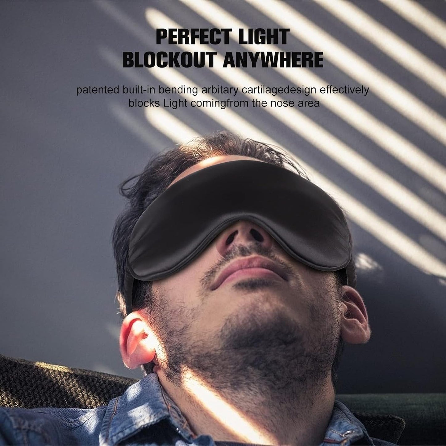 IEKEODI 2 Pack Sleep Masks, Blackout Eye Masks for Sleeping, (Black+Purple) | Silky Soft Comfort, Light Blocking Blindfold Design, Gentle Elastic Fit, Smooth Skin Feel, Travel and Nap Ready