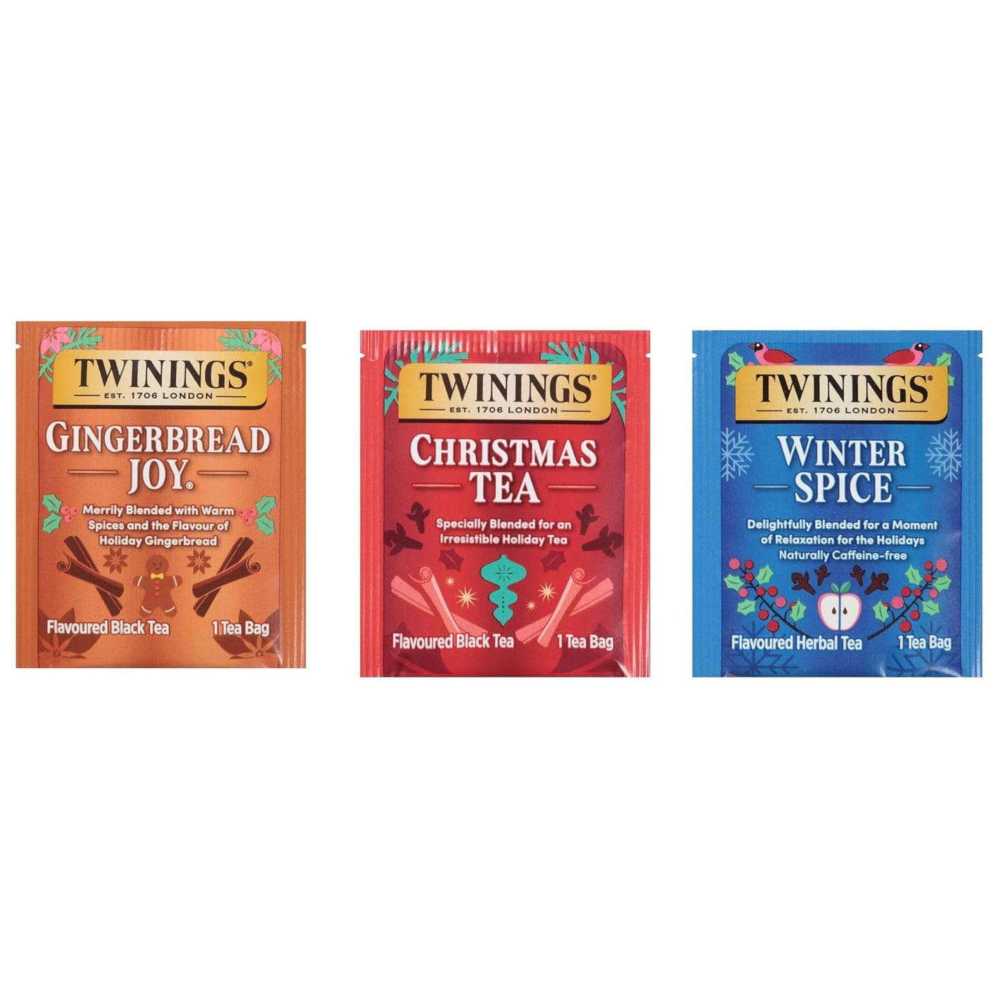 Twinings Mango & Pineapple Herbal Tea Individually Wrapped Bags, 20 Count (Pack of 1), Naturally Caffeine-Free, Enjoy Hot or Iced, 20 Teabags