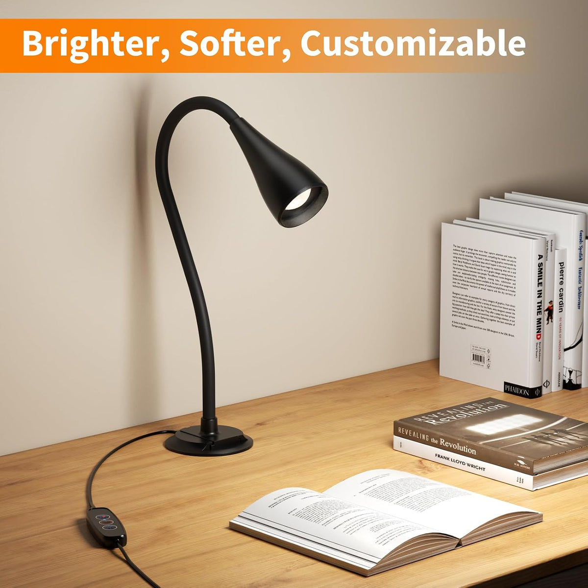 LED Neck Reading Light, Bendable Rechargeable Book Light 110-hr Lasting
