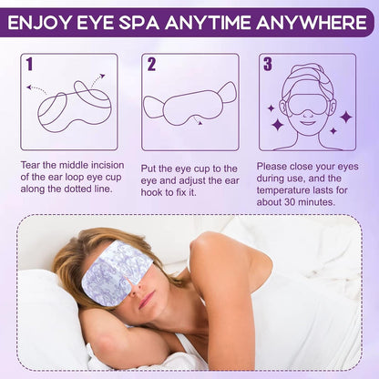 XPCARE 72 Pack Steam Eye Mask Disposable for Dry Eyes Cornea Care-Lavender