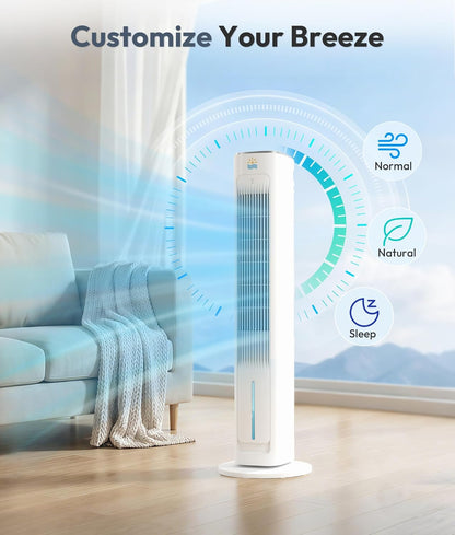 Evaporative Air Swamp Cooler, Cooling Fans that Blow Cold Air, 38in