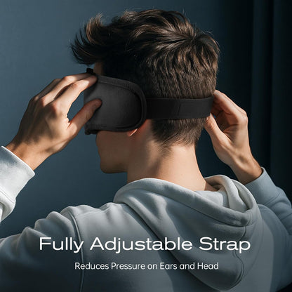Sleep Mask with Bluetooth 5.4 Headphones, Removable 3D Eye Cups, Timing Sleeping Headphones for Side Sleepers, Wireless Music Eye Mask Speakers for Men, Women, Tech Gifts, Pink