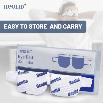 Heated Eye Mask for Dry Eyes Microwavable Eye Compress Moist Heat Eye Pad White 1pc