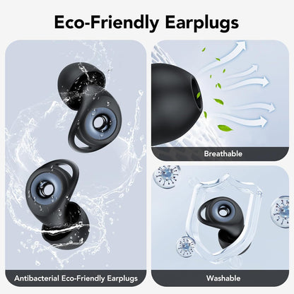 Ear Plugs for Concert,Noise Cancelling Silicone Earplugs for Noise Reduction & Snoring, Concerts,45 dB,Ear Plugs for Sleep, Soft Earplugs Reusable Concert Ear Plug,Hearing Protection with 8 Earpieces