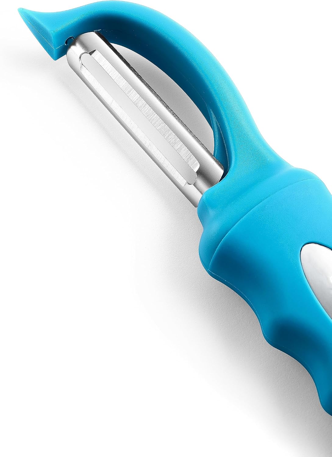 Spring Chef Swivel Potato Peeler for Kitchen w/ Soft Grip Handle, Mango | Premium Vegetable Peeler w/ Sharp Stainless Steel Blades, Multifunctional Food Peeler for Apple, Carrot, Cucumber, Fruit