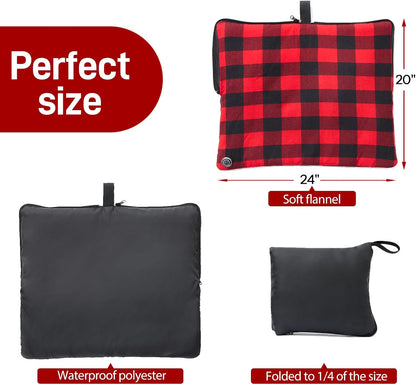 24x20Inch Stadium Seat Heating Pad, Battery Heated Outdoor Chair Cushion for Camping,Stadium,Office or Home, (Battery NOT Included).