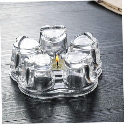 Stylish Glass Base for Tea Pot Teapot Heater Creative Glass Tea Pot Base
