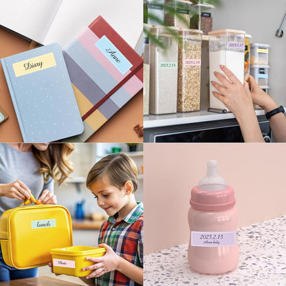 Removable Freezer Labels Stickers, 1 x 3 Inch Blank Removable Freezer Labels Food Storage Stickers, Date Label Waterproof Oil Resistant Easy Clean No Residue- 250 Sheets