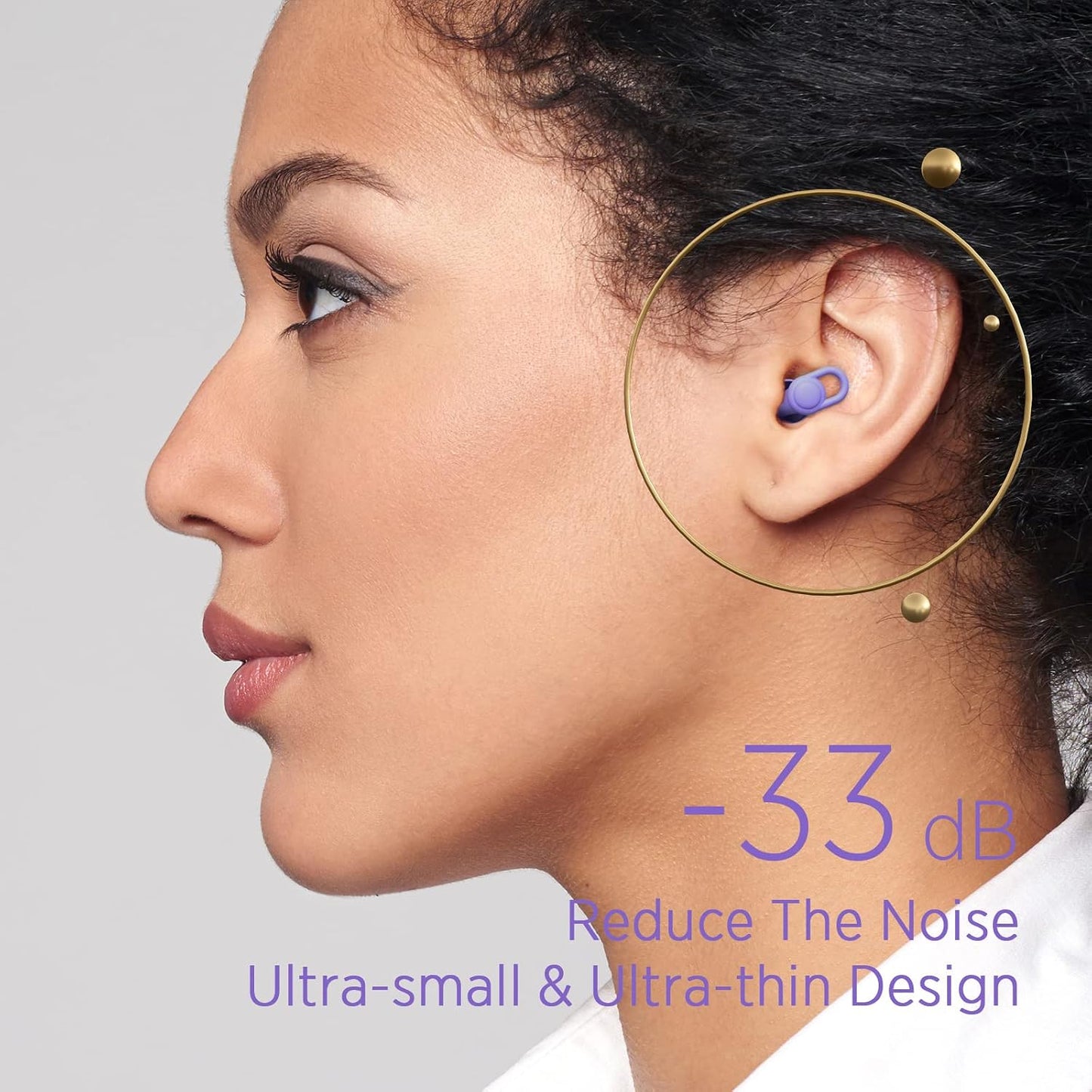 Silicone Ear Plugs for Noise Reduction - Reusable Soft Comfortable Earplugs for Sleeping,Noise Sensitivity & Flights -16 Ear Tips in XS/S/M/L, with 2 Travel Boxes - 33dB Noise Cancelling (Olive Green)