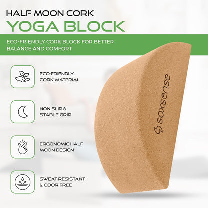 Soxsense Half-Moon Calf Stretcher for Plantar Fasciitis and Balance Trainer