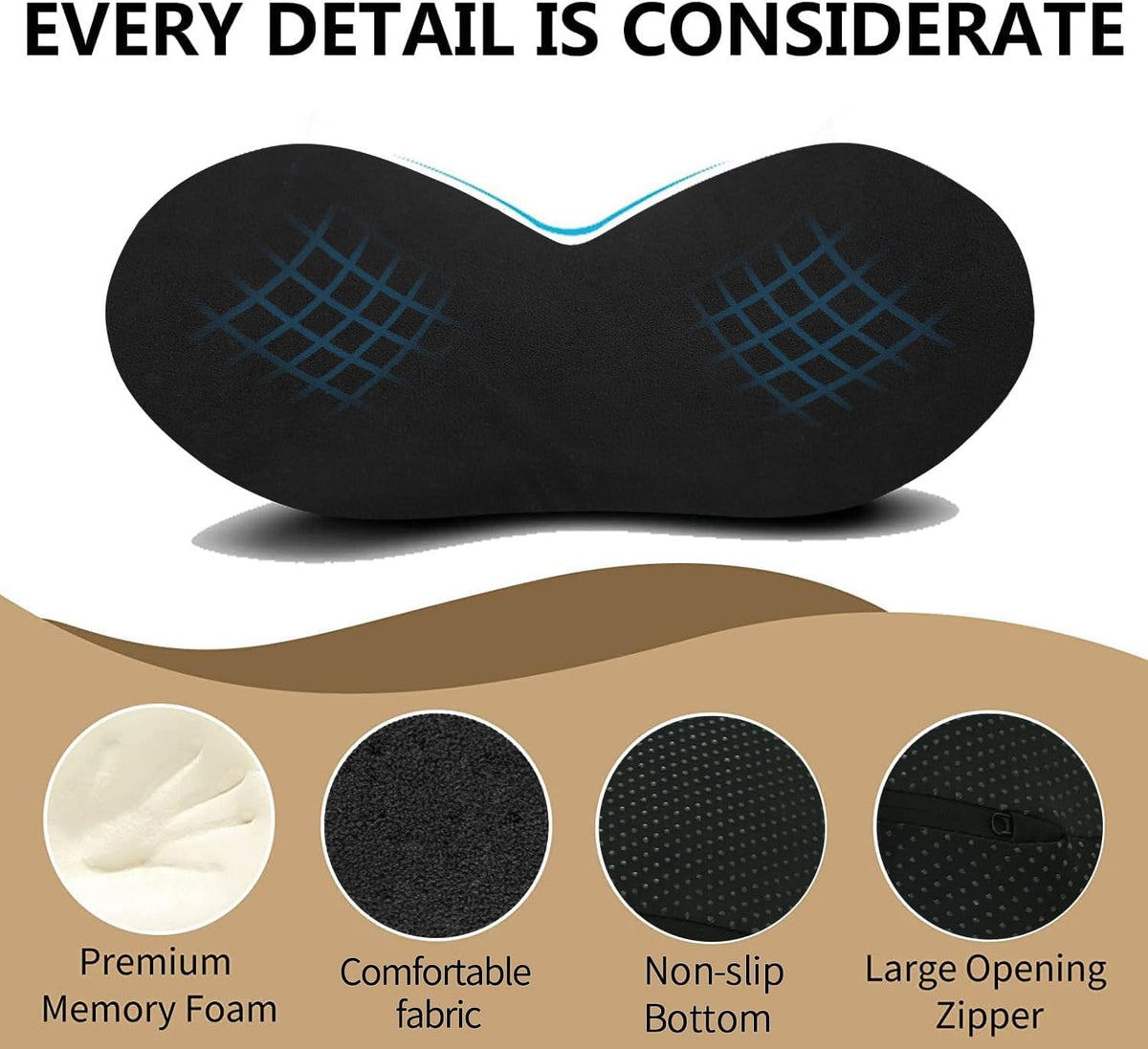 Livtribe Car Seat Cushion, Comfortable Wedge Seat Cushions for Long Driving