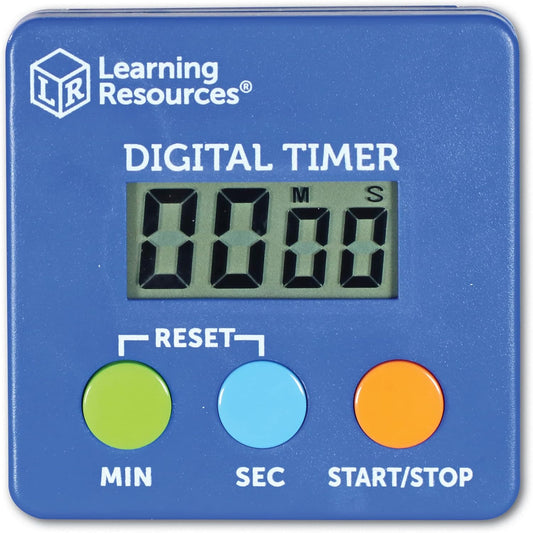 Learning Resources Digital Timer | Visual Timer for Kids, Digital Timers for Classroom, Kids Stopwatch, Magnetic Timers, Teacher Must Haves