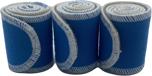 Therapeutic Treatment Wrap, 3 Count Pack, Binder Tape Like Wrap, Elastic Stretch, Effectively Holds Moist Heat Packs, Heating Packs, Cold Packs and Electrodes in Place (2.5" W x 24" L)