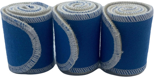 Therapeutic Treatment Wrap, 3 Count Pack, Binder Tape Like Wrap, Elastic Stretch, Effectively Holds Moist Heat Packs, Heating Packs, Cold Packs and Electrodes in Place (2.5" W x 24" L)