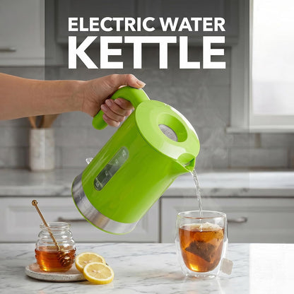 OVENTE 1.8L Electric Kettle with 1500W Fast Boiling Heater, Black KP413B | Best For Coffee or Tea, BPA-Free, Easy-Fill Lid, Water Level Window, Auto Shut-Off & Boil-Dry Protection, Removable Filter