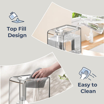Humidifiers for Bedroom, Top Fill 6.5L Cool Mist Humidifier
