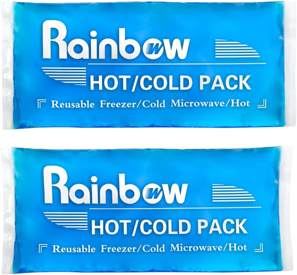 Reusable Ice Gel Pack for Injuries, Soft Cold Pack Ice Wrap Hot Cold Compress Alleviate Inflammation Joint Pain Muscle Soreness, Flexible & Adjustable for Shoulder Elbow Foot Ankle Knee Wrist Leg Neck
