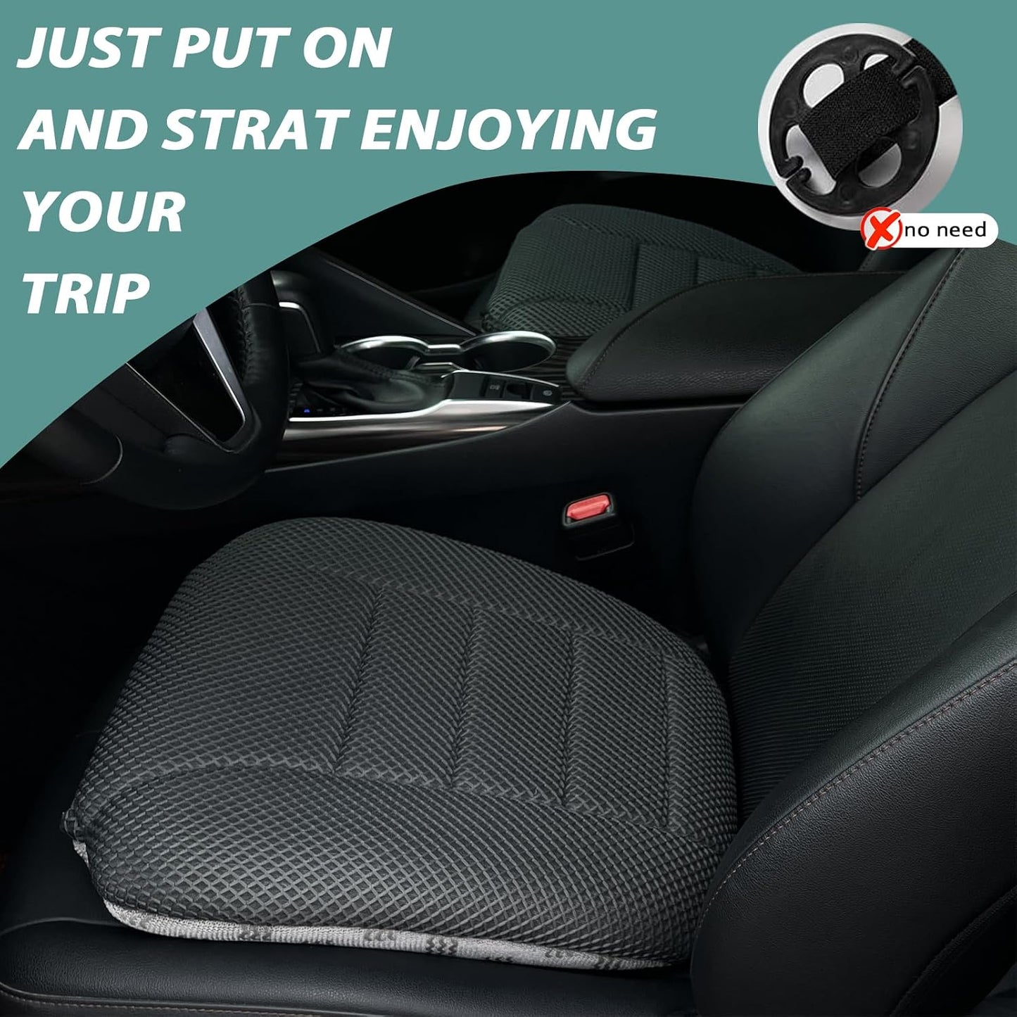 AEROiVi Car Seat Cushion Breathable Mesh Non-Slip Comfort Seat Truck Office | Car Seat pad for Driving 3D Air Mesh Car Seat Protector Works with Truck SUV and Office Chair Home Quick Drying Washable