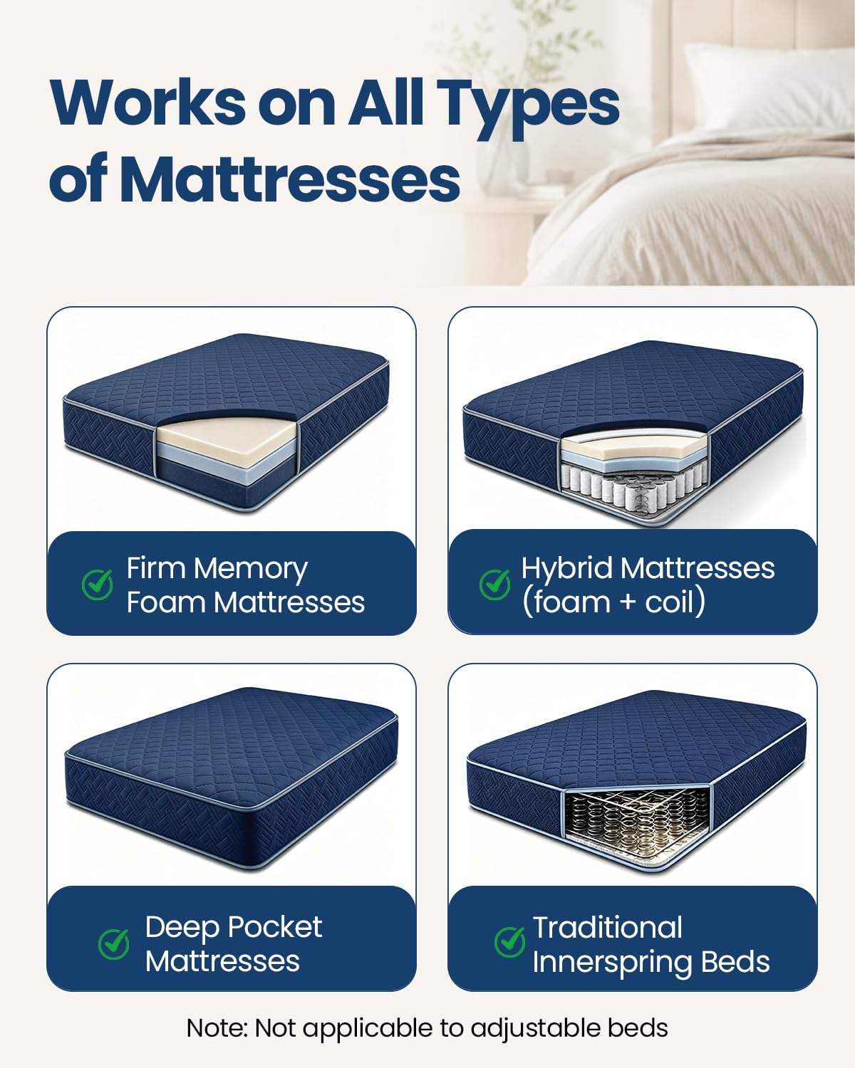 Bed Sheet Holders, Fitted Sheet Holder, 10 Twist-Locks, 360°Secure Fit