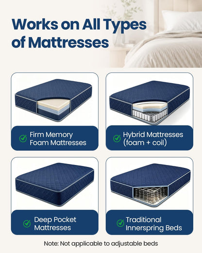 Bed Sheet Holders, Fitted Sheet Holder, 10 Twist-Locks, 360°Secure Fit
