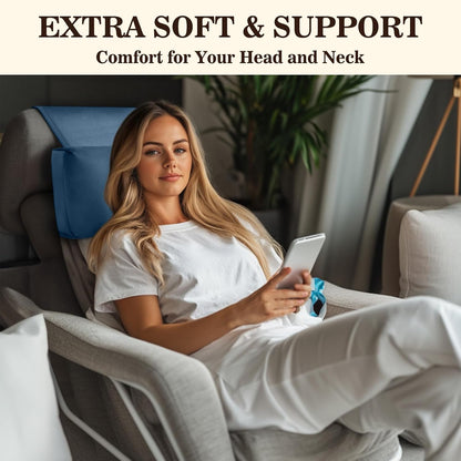 Recliner Headrest Pillow, Adjustable Comfort Neck & Head Support Pillow