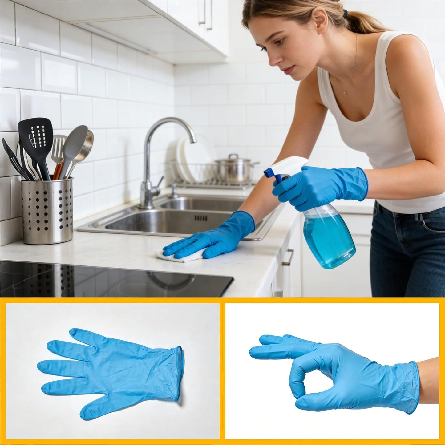 King Origin 12 PCS Home Crevice Cleaning Brush Set | Kitchen Bathroom Cup Lid Straw Dryer Vent Gap Cleaning Tools Household Cleaning Supplies