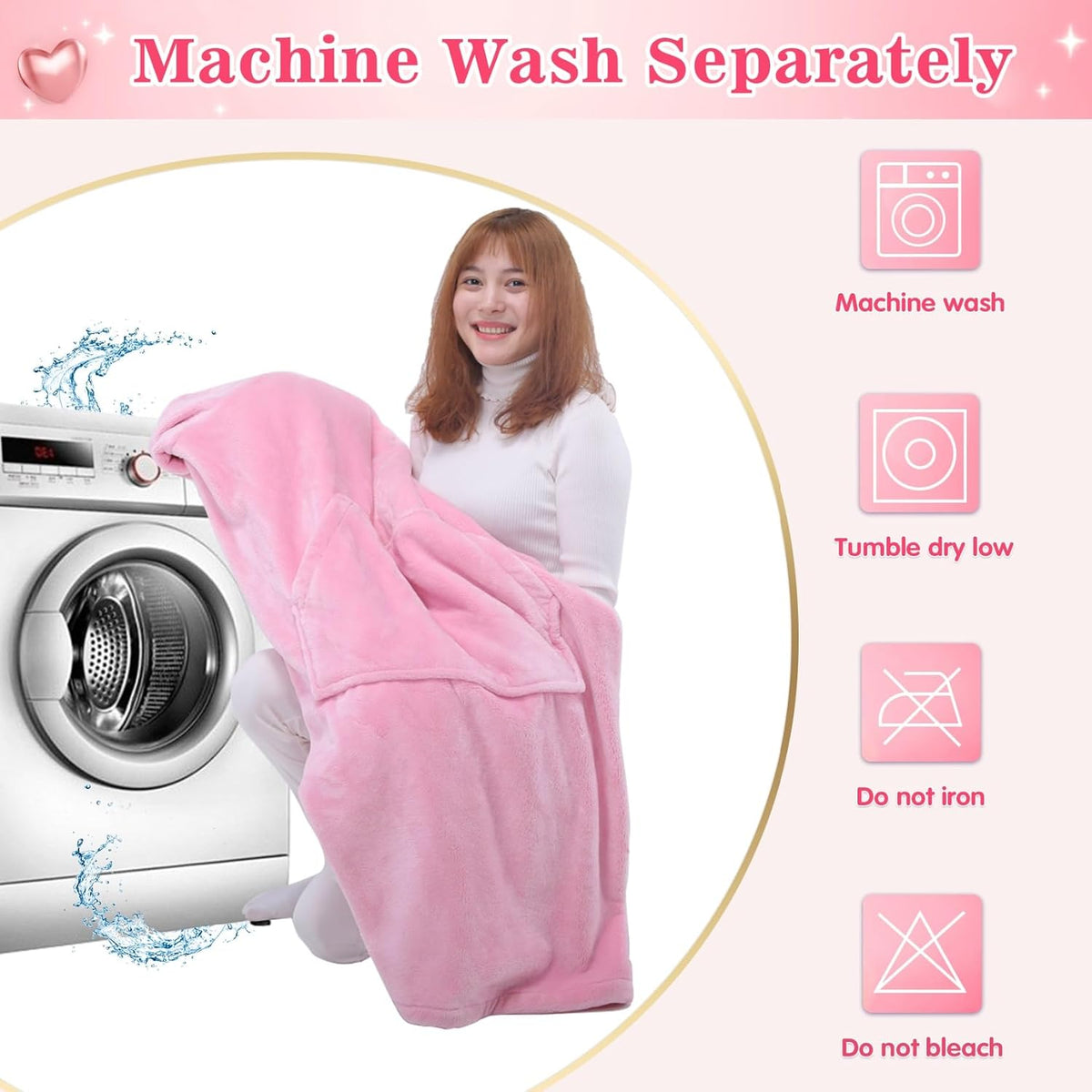 Waitu Wearable Blanket Sweatshirt Gifts for Women and Men, Warm and Cozy Giant Blanket Hoodie, Thick Flannel Blanket with Sleeves and Giant Pocket - Dark Gray