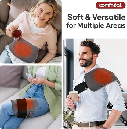 10000mAh Cordless Heating Pad for Back, Portable Rechargeable | Lower Back Pain Relief Wearable Heat Belt Battery Powered, Fathers Day Dad Gift for Men Women Mom Lumbar, Up to 60" Waist