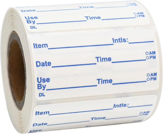 L LIKED Dissolvable Labels, 2x1 Inch, 300 Stickers, Use by Food Rotation Labels for Storage and Container