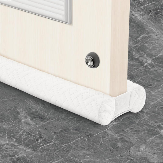 Premium Velvet Under Door Draft Stopper, Door Draft Stoppers for Bottom of Door with Double-Sided Windproof Seal, 30'' to 36'' Adjustable Gap Filler to Blocks Cold Air Light Dust Noise Drafts