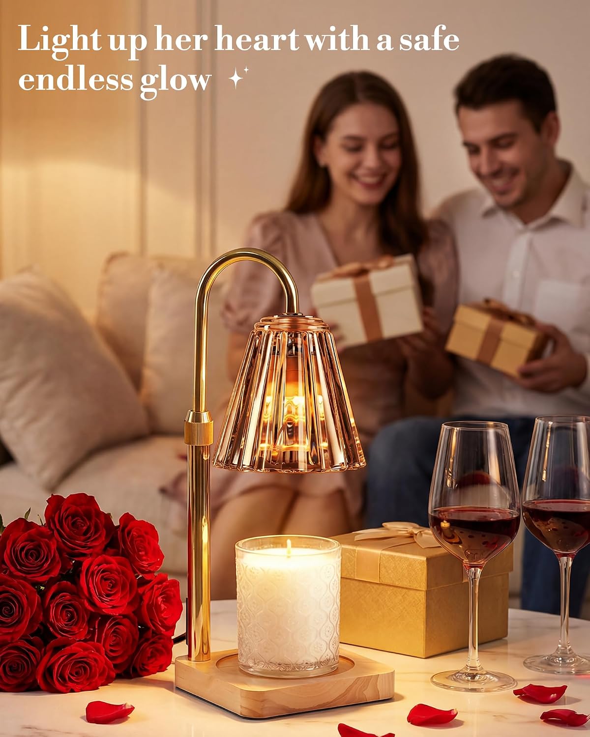 Marycele Candle Warmer Lamp with Timer, Vintage Home Decor, Gifts for Women