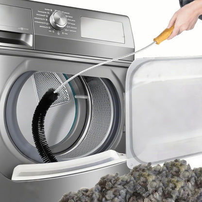 Dryer Lint Brush Vent Cleaner Lint Trap Cleaning Tool Dryer Vent Brush Long Flexible with Wood Handle 27.95Inches Medium Size for Dryer Vent Cleaning DIY Enthusiasts Homeowners (1, PCS)