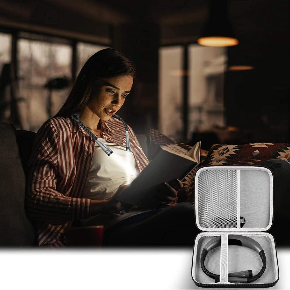 GWCASE Hard Carrying Case for Glocusent for Vekkia LED Neck Reading Lights