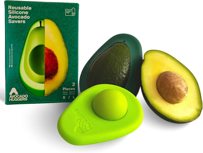 Food Huggers Avocado Hugger Single Pack - Keep Avocados Fresh with Patented Hug Design, BPA Free Food Grade Silicone Avocado Saver, Airtight Seal, Dishwasher Safe, Smart Storage Solution