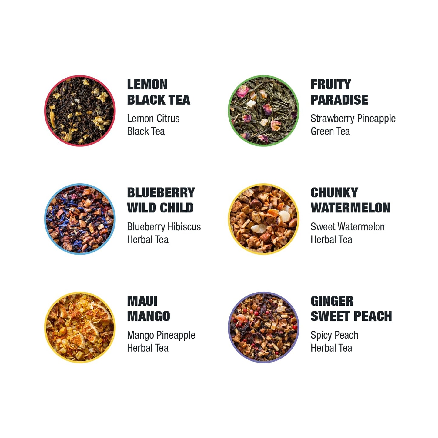 Tiesta Tea - Top 8 Favorites Sampler Set, Loose Leaf, Up to 80 Cups | High to No Caffeine, Hot & Iced, Tea Variety Pack with Green, Herbal, & Black, 8 Sample Pouches