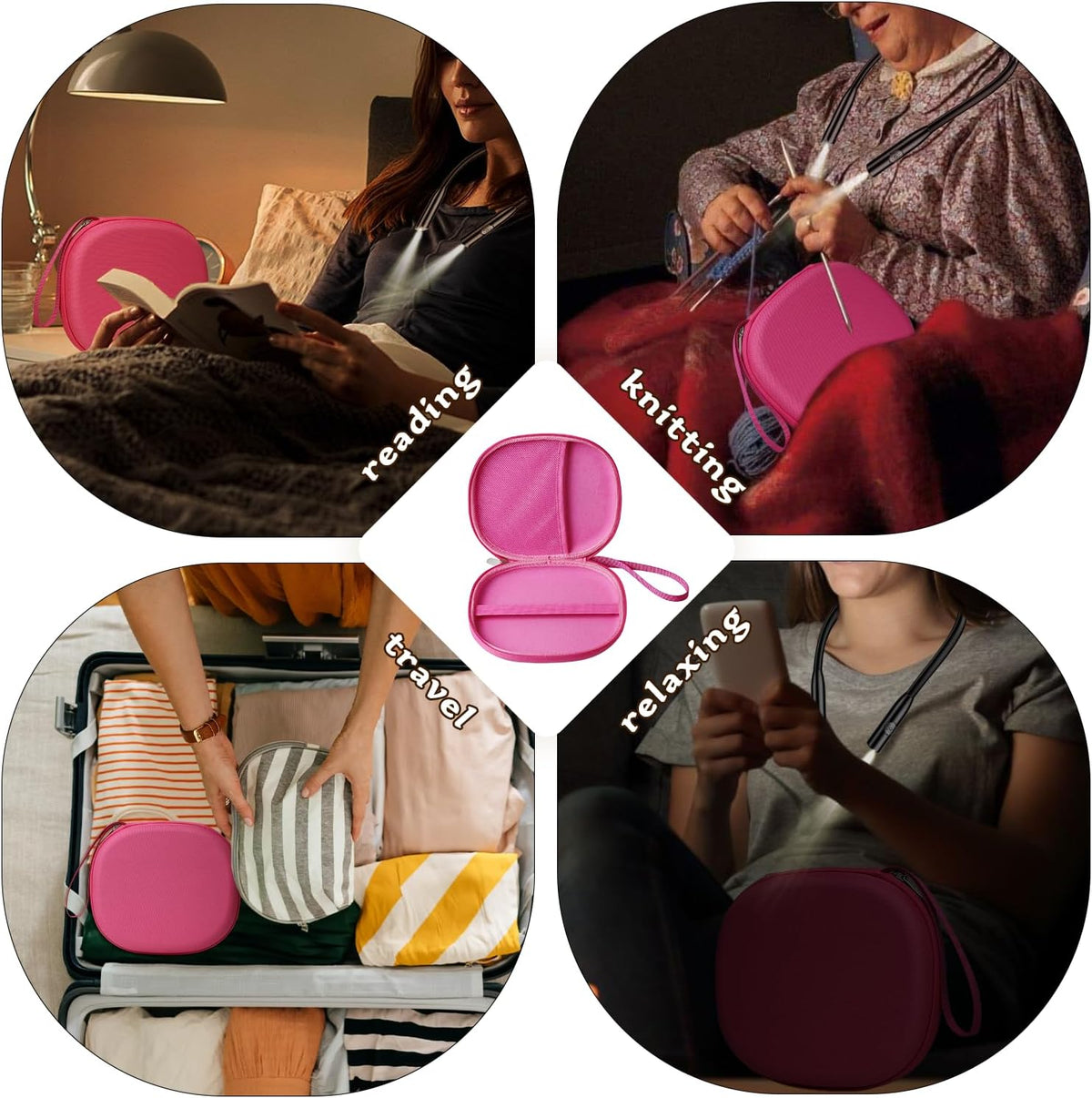 Case for Book Reading Light Compatible with Glocusent & Gritin