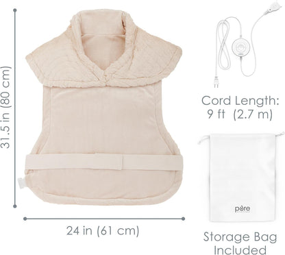 Pure Enrichment PureRadiance Back & Neck Luxury Heating Pad, 6 Settings