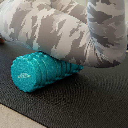 The Original Body Roller - High Density Foam Roller Massager for Deep Tissue Massage of the Back and Leg Muscles - Self Myofascial Release of Painful Trigger Point Muscle Adhesions (Black)