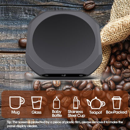 Mug Warmer for Desk - 36W Smart Coffee Cup Warmer with Timer, Auto Shut Off, 3 Heat Settings, Keep Your Coffee Warm for Office Hours,Perfect Coffee Gifts (White), Black