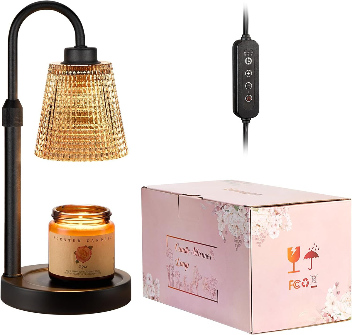 Candle Warmer Lamp with Timer Home Decor Birthday Gifts for Women