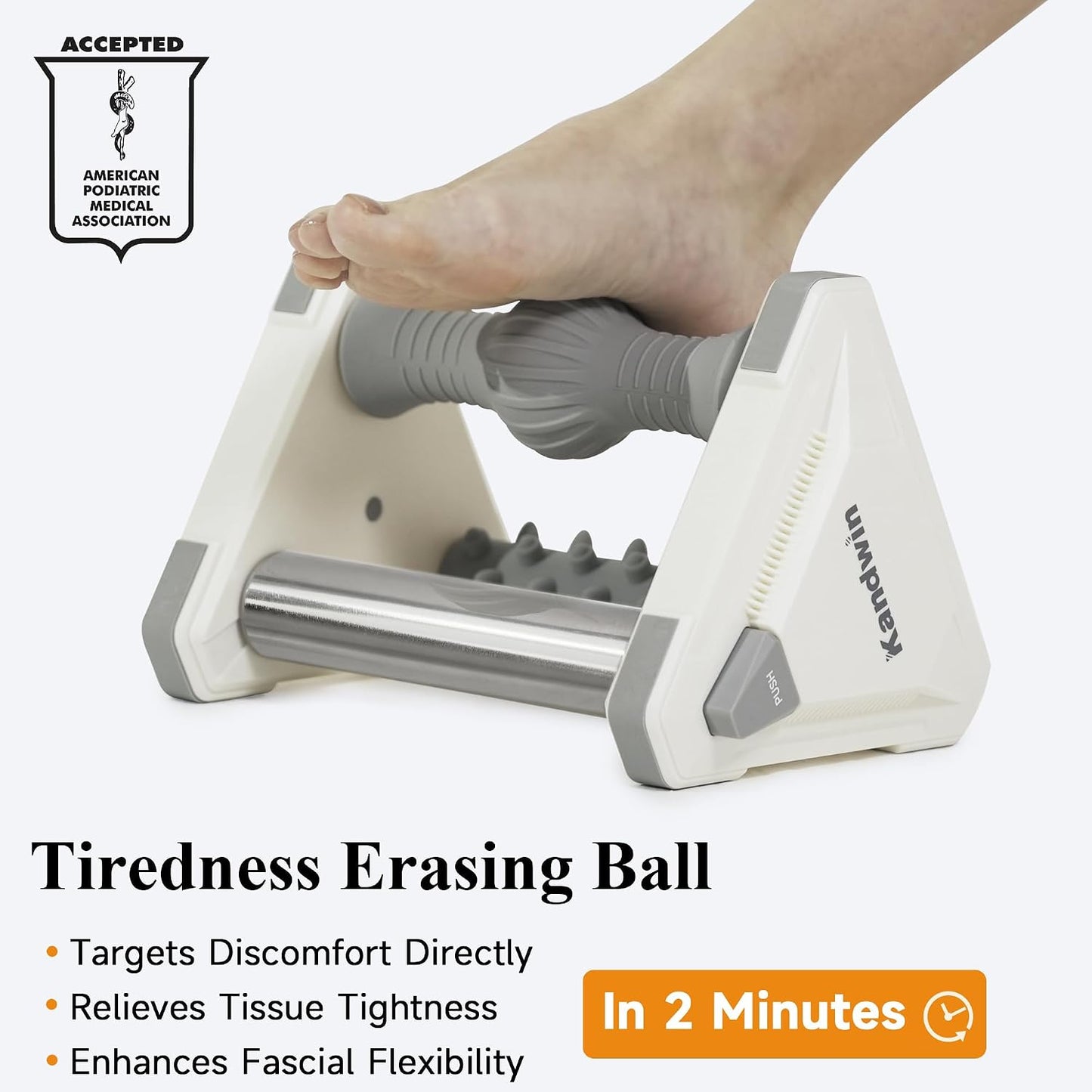 Icing Foot Roller Massager for Plantar Fasciitis Relief, Cold Therapy Massage Tool for Heel Arch Pain & Sore Tired Feet, Runners, Athletes, Standing Workers, Home Office Gym Use, Grey
